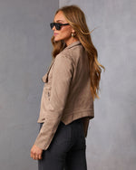 Free Falls Suede Moto Jacket