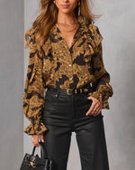 Maicie Paisley Mock Neck Top