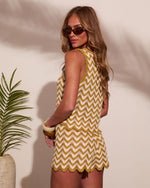 Spritz Season Crochet Chevron Cover Up Top