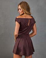 Grand Reserve Satin Waist Tie Romper