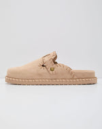 Taupe % Chic Comfort Stitch Slip On Mules-5