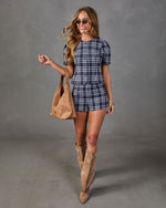 Prescott Lane Plaid Flannel Top