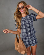 Prescott Lane Plaid Flannel Top
