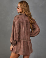 Field Notes Plaid Mini Shirt Dress