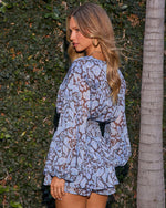 Meadow Song Paisley Pleated Waist Romper