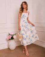 Air Light Floral Midi Dress