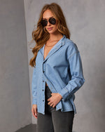 Sherilyn Denim Button Down Top