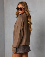 Espresso % Soft Stroll Embroidered Horse Sweater-4