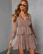 Junae Printed Ruffle Mini Dress