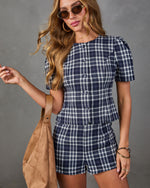 Prescott Lane Plaid Flannel Shorts