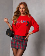 Merry Wishes Knit Graphic Sweater