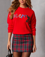 Merry Wishes Knit Graphic Sweater