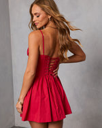 Winter Dreamscape Corset Peekaboo Bra Mini Dress