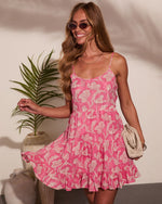 Floral Escape Tiered Floral Mini Dress