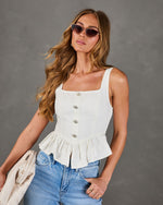 Loves Notebook Peplum Top