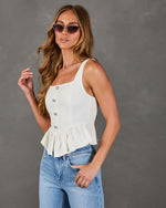 Loves Notebook Peplum Top