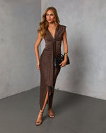 Twilight Plunge Maxi Dress