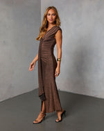 Twilight Plunge Maxi Dress