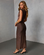 Twilight Plunge Maxi Dress