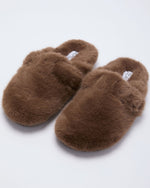 Brown % Snowfall Secrets Faux Fur Mules-2