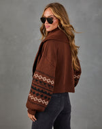Lillianna Knit Abstract Cardigan Set