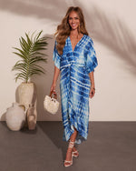 Sunset Slip Tie Dye Cover Up Kaftan