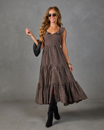 Harvest Darling Plaid Maxi Dress