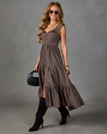 Harvest Darling Plaid Maxi Dress