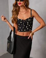 Savoie Polka Dot Corset Top