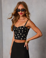 Savoie Polka Dot Corset Top