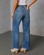 Connie Super Stretch High Rise Frayed Hem Jeans