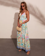 Meadow Market Abstract Maxi Dress