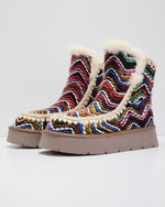 Multi % Joppie Faux Suede Fur Lined Booties-2