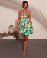 Tiki Breeze Abstract Print Mini Dress