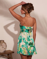 Tiki Breeze Abstract Print Mini Dress