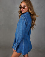 Maylee Denim Mini Shirt Dress