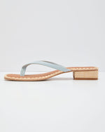 Ice Blue % Barty Embroidery Heeled Sandals-4