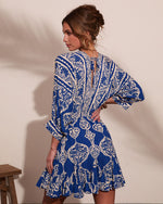 Riviera Radiant Abstract Print Mini Dress