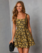 Folklore Fade Printed Corset Mini Dress