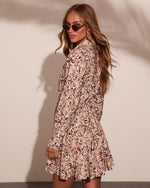 Wildflower Escape Floral Mini Shirt Dress