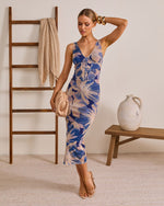 Blooming Drift Floral Midi Dress