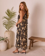 Saltwater Radiance Printed Maxi Dress