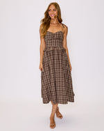 Emma Plaid Midi Dress