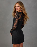 Tender Moment Lace Cut Out Mini Dress