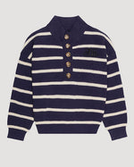 Blythe Striped Polo Sweater