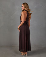 Maxwell Halter Neck Maxi Dress