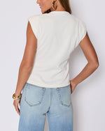 Off-White % Cory Twist Front Tee-4