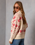 Snowfall Cottage Novelty Fair Isle Cardigan