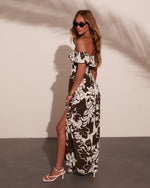 Sunset Darling Floral Off the Shoulder Maxi Dress
