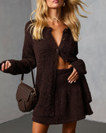 Nutmeg Nap Pleated Mini Skirt